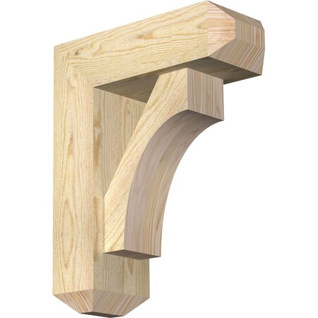 Ekena Millwork Westlake Craftsman Rough Sawn Bracket w/ Offset Brace, Douglas Fir, 6"W x 16"D x 20"H BKT0604X16X20WTL04RDF